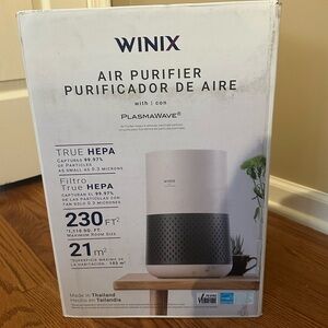 Air Purifier with PlasmaWave Technology - White and Black